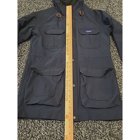 Penfield Women's Small Navy 60/40 Water Wind Resistant Hooded Jacket Flannel - Picture 4 of 9
